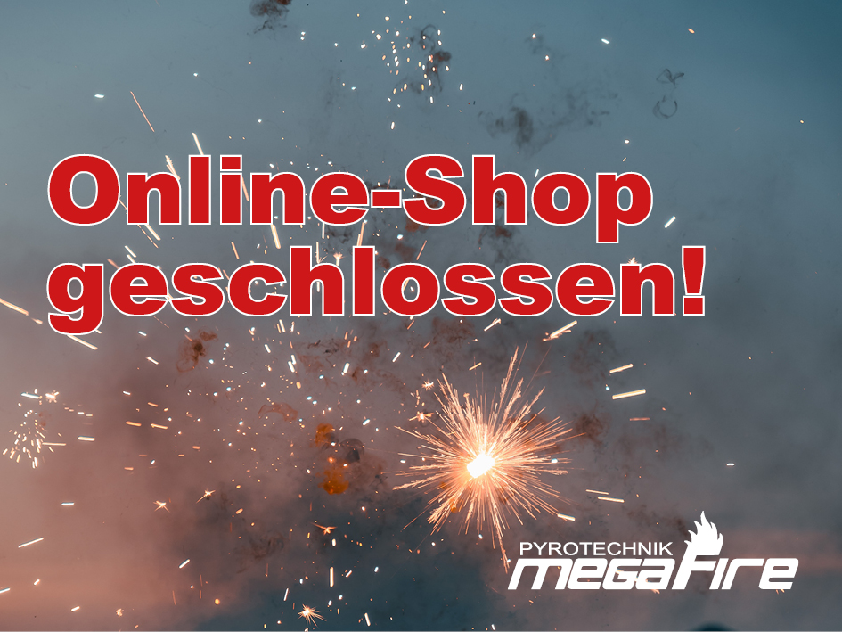 Grafikt mit Text "Online Shop geschlossen"