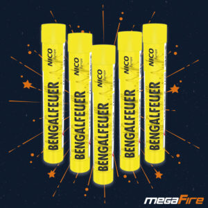 Bengalfeuer Gelb im 5er Pack