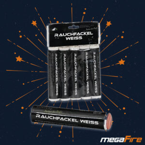 Rauchfackel weiß im 5er Pack